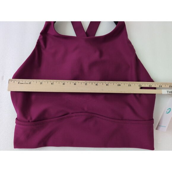 IUGA Bikini Swim Top Womens S Fuchsia High Neck Cross Back Swim Beach Paddle - Picture 9 of 10